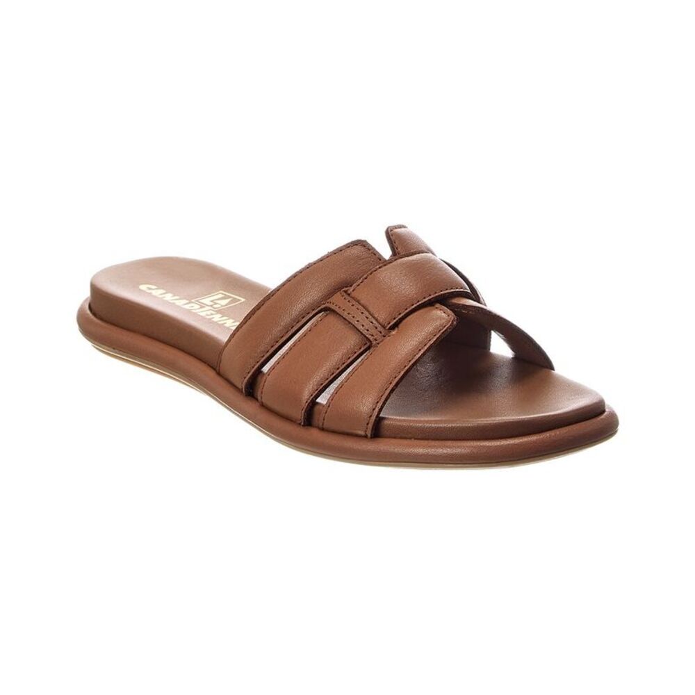 La Canadienne Arden Leather Sandal, Brown